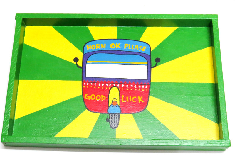 scrapshala trippy truck wooden tray Tray