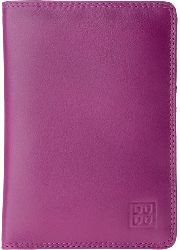 dudu Women Casual Pink Genuine Leather Document Holder(3 Card Slots)