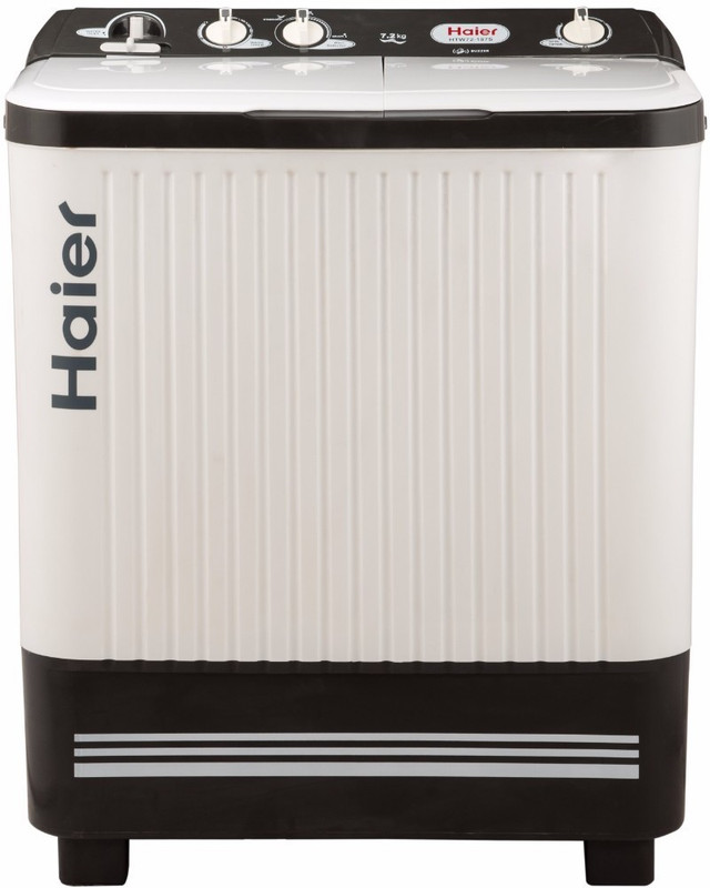 Haier 7.2 kg Semi Automatic Top Load White, Grey(HTW72-187S)