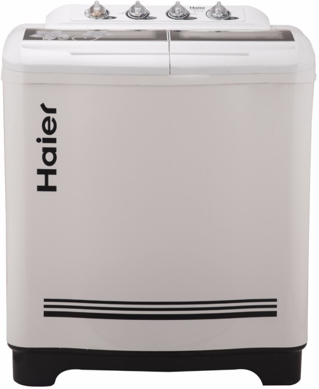 Haier 7.6 kg Semi Automatic Top Load White, Black(XPB76-113D)