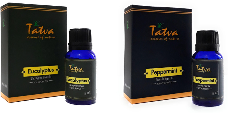 Tatva 100% Pure Essential Oil- COMBO (Eucalyptus 15ml & Peppermint 15ml)(30 ml)