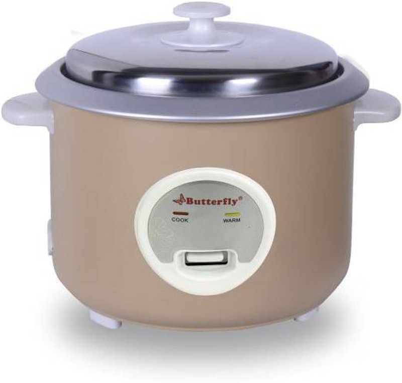 Butterfly AURA 1.8 L BEIGE Electric Rice Cooker(1.8 L, Beige)