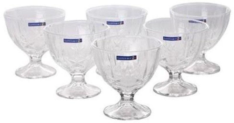LUMINARC MALDIVIS ICE CREAM SYNDEA Glass Wine Glass(300 ml, Glass, Clear)