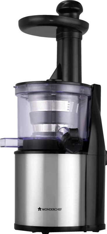 Wonderchef Cold press juicer cold press juicer compact 200 W Juicer(Silver and Black, 2 Jars)