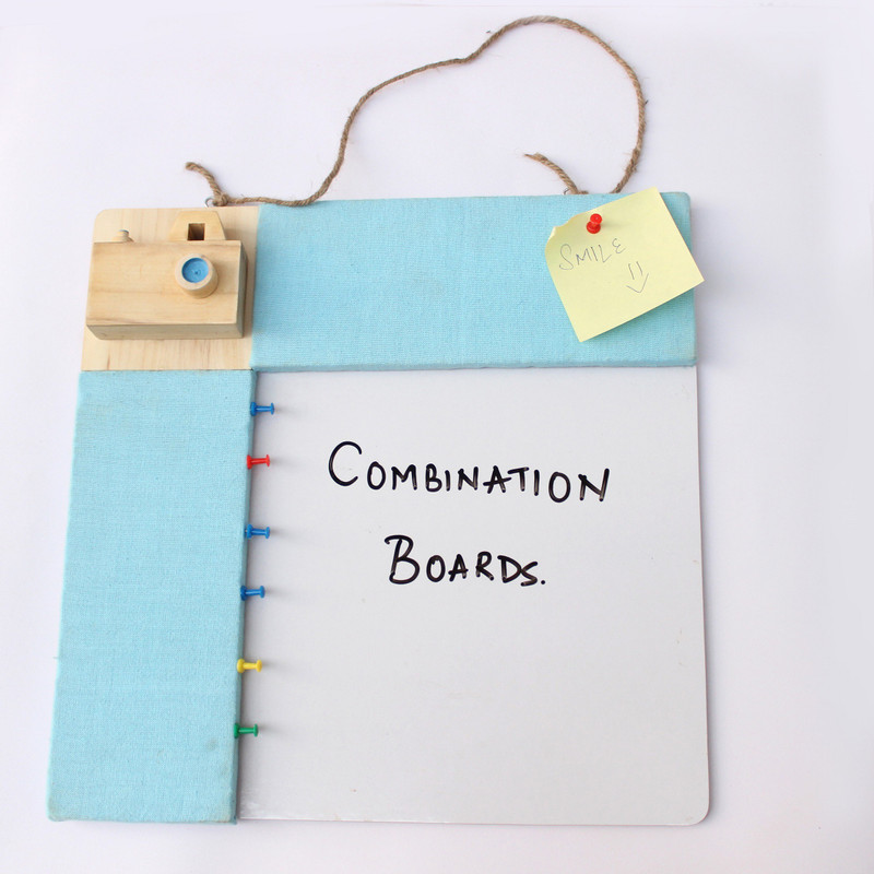 ivei white board Camera - showpiece Bulletin Board(Blue)