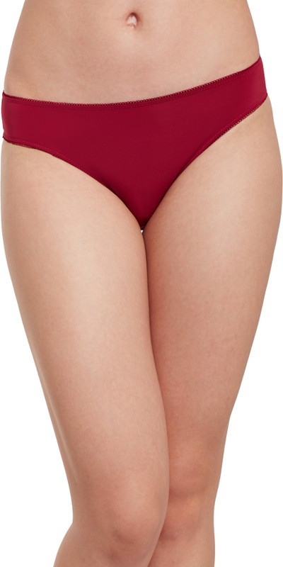 Secrett Curves Women Bikini Maroon Panty(Pack of 1)