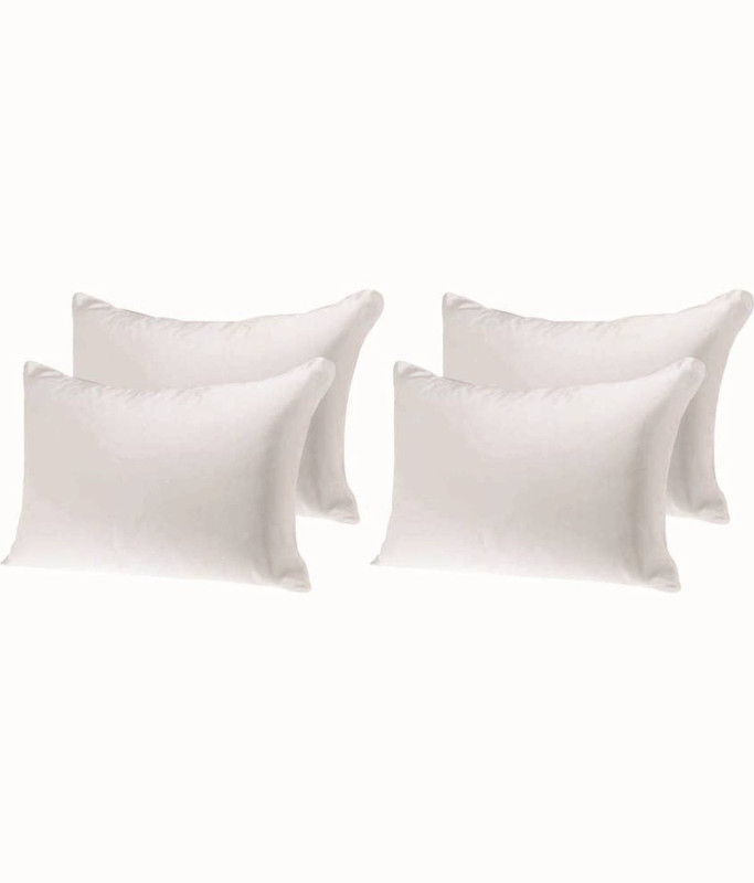 cosiness INDIAN Bed/Sleeping Pillow Pack of 4(White)