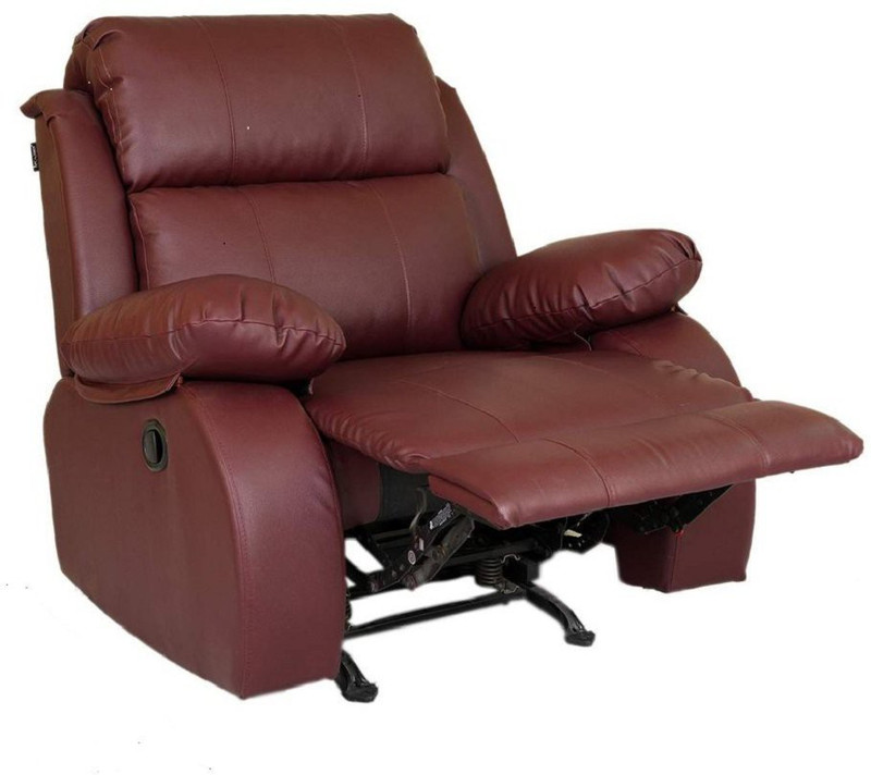 innovate Leatherette Manual Rocker Recliners(Finish Color - burgundy)