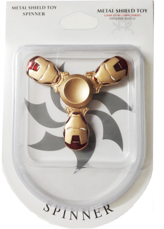 hum enterprise Amazing Super Power Tri - Fidget Spinner Hand Toys (Iron Man Gold)(Multicolor)