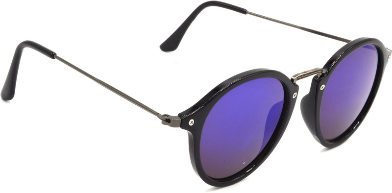Hrinkar Round Sunglasses(Blue, Violet)