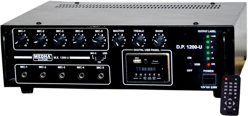 MEDHA DJ 120 W AV Power Amplifier(Black)