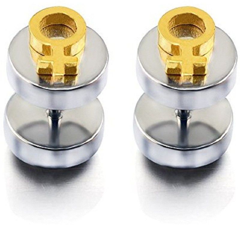 gadgetsden Gold Female Emblem Stainless Steel Stud Earring