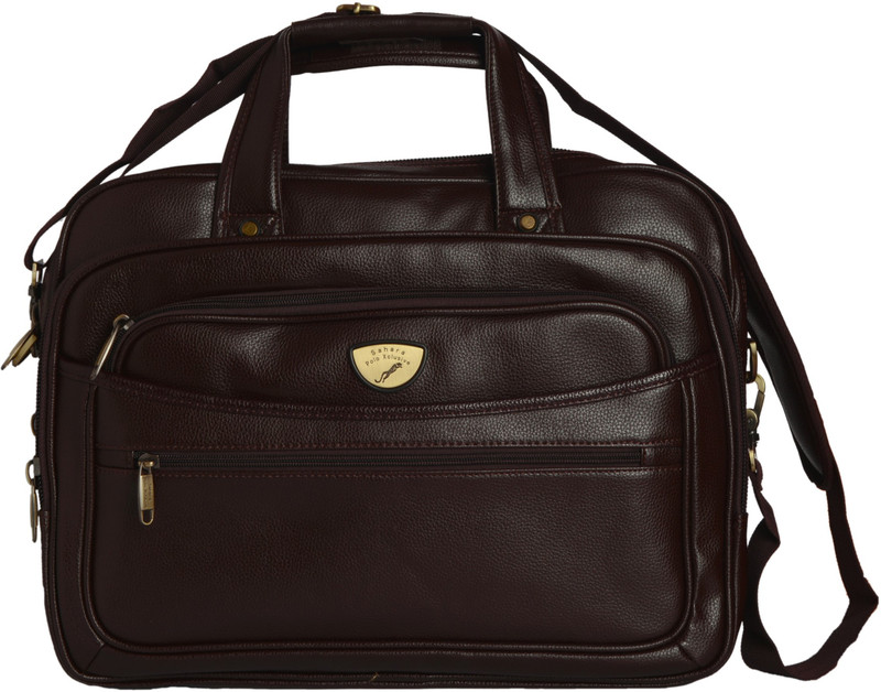 sahara exclusive 16 inch Expandable Laptop Tote Bag(Brown)