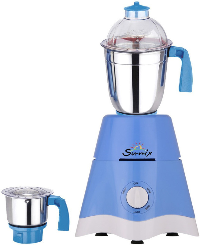 Su-Mix TA Star MG17-TA-STR-161 600 W Mixer Grinder(Blue, 2 Jars) Su-Mix TA Star MG17-TA-STR-161 600 W Mixer Grinder(Blue, 2 Jars)