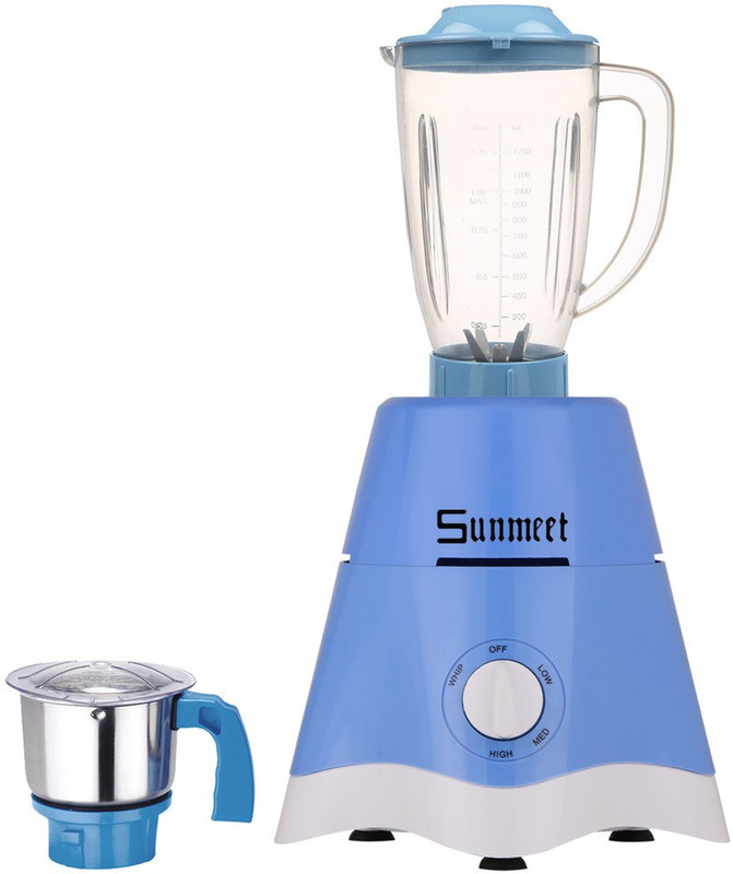 Sunmeet TA Star MG17-TA-STR-187 600 W Juicer Mixer Grinder(Blue, 2 Jars)