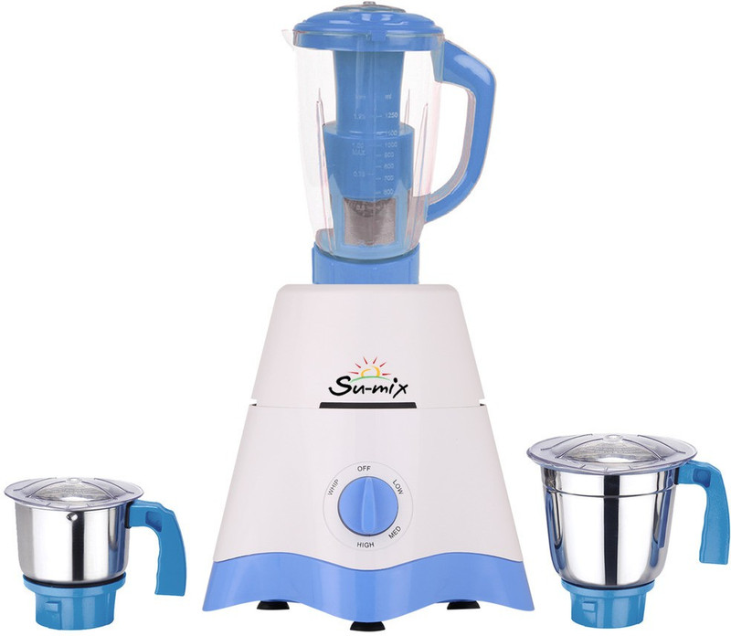 Su-Mix TA Star MG17-TA-STR-281 600 W Juicer Mixer Grinder(White, Blue, 3 Jars) Su-Mix TA Star MG17-TA-STR-281 600 W Juicer Mixer Grinder(White, Blue, 3 Jars)