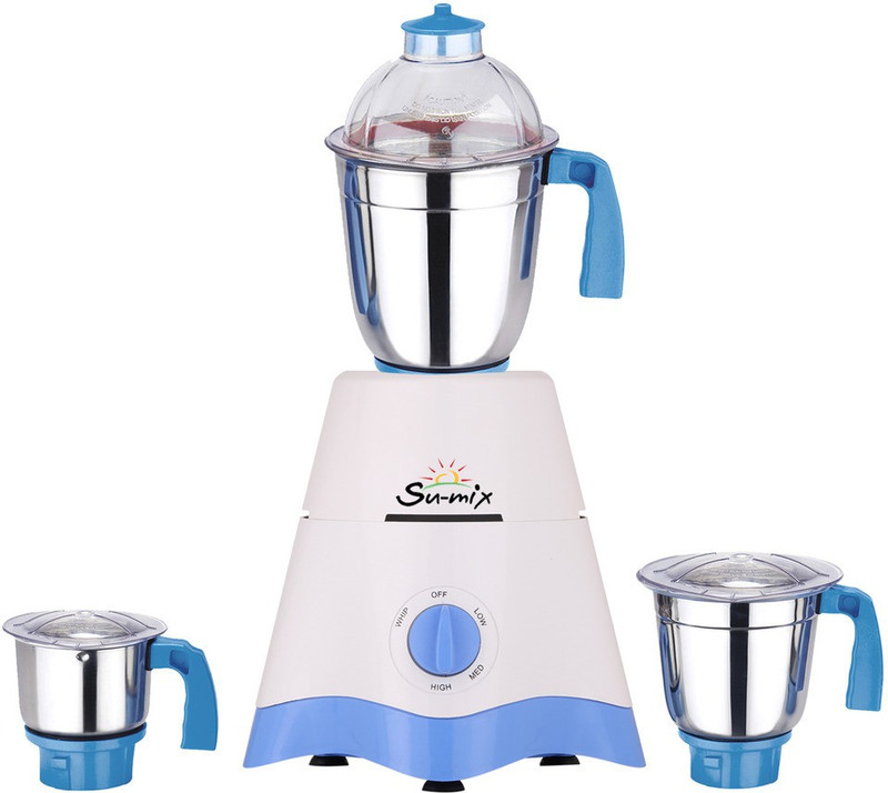 Su-Mix TA Star MG17-TA-STR-271 600 W Mixer Grinder(White, Blue, 3 Jars) Su-Mix TA Star MG17-TA-STR-271 600 W Mixer Grinder(White, Blue, 3 Jars)