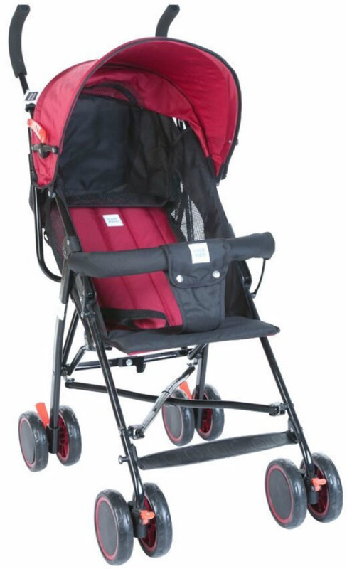 MeeMee Baby Stroller Stroller(3, Maroon, Black)
