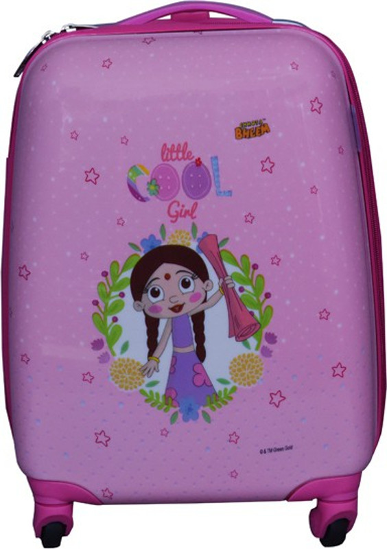 Fortune Chhota Bheem Chutki Little Cool Girl Luggage Trolley Bag Cabin Luggage - 17 inch(Pink)