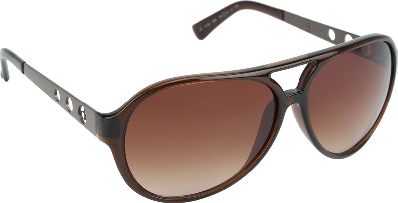 Calvin Klein Aviator Sunglasses(Brown)