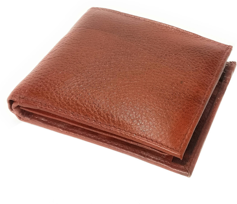 DCenterprises Men Brown Genuine Leather Wallet(3 Card Slots)