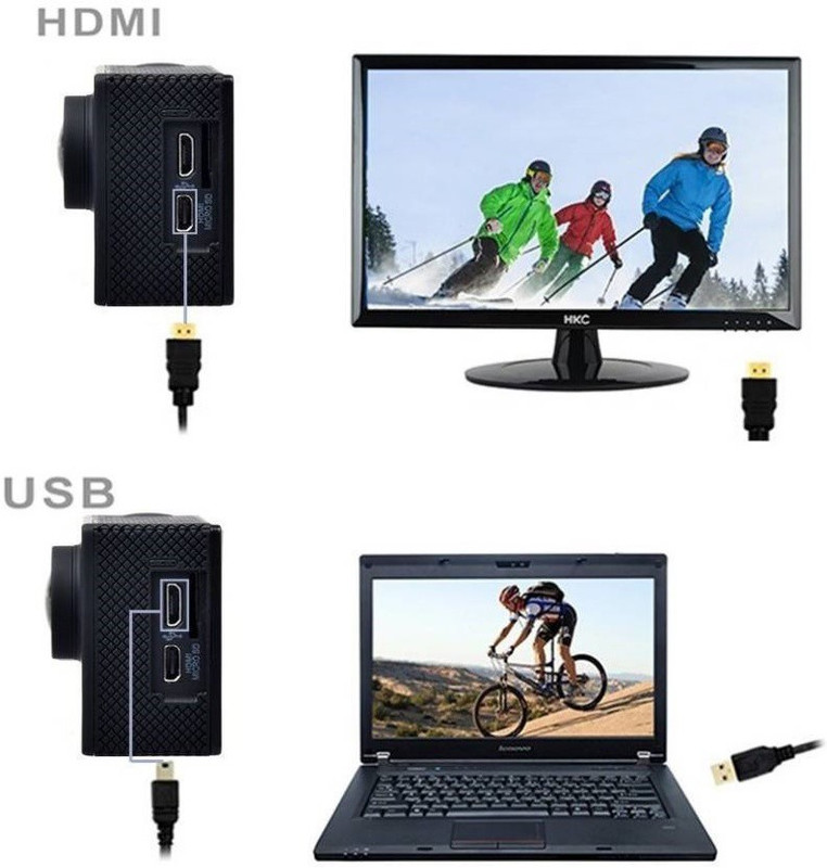 Doodads K1000/4K Action Recording with All Mount Accessories 2 Sports & Action Camera(Black) RS.3980 (80.00% Off) - Flipkart