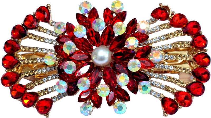Mansiyaorange Desiger Latest Trendy Hair Jewellery Hair Acccessory Clip Hair Clip(Red)