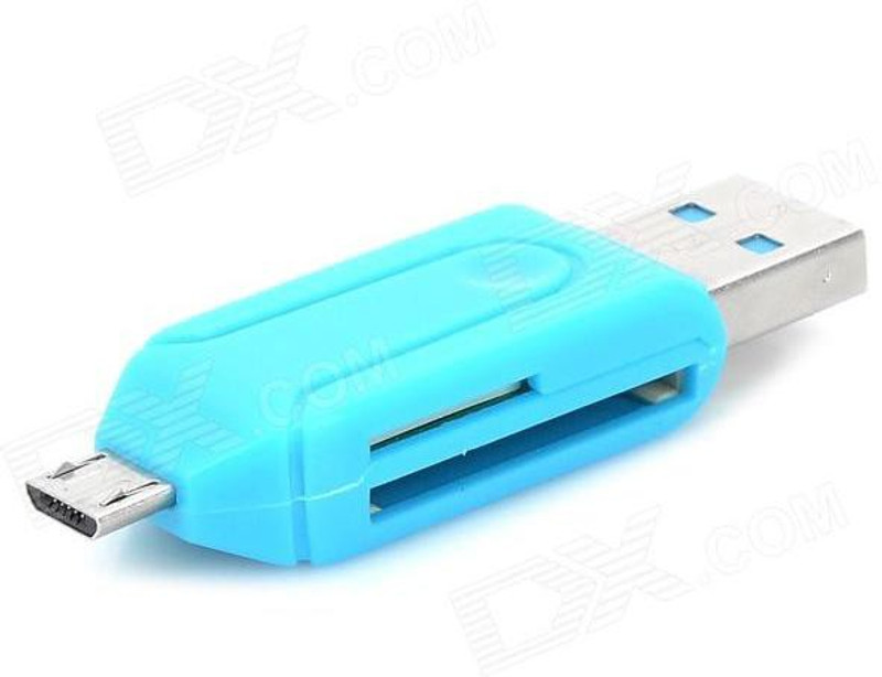 Uflux OTG_+_Card reader For Transfer Data In Multicolors 64 GB OTG Drive(Red, Green, White, Blue, Black, Type A to Micro USB)