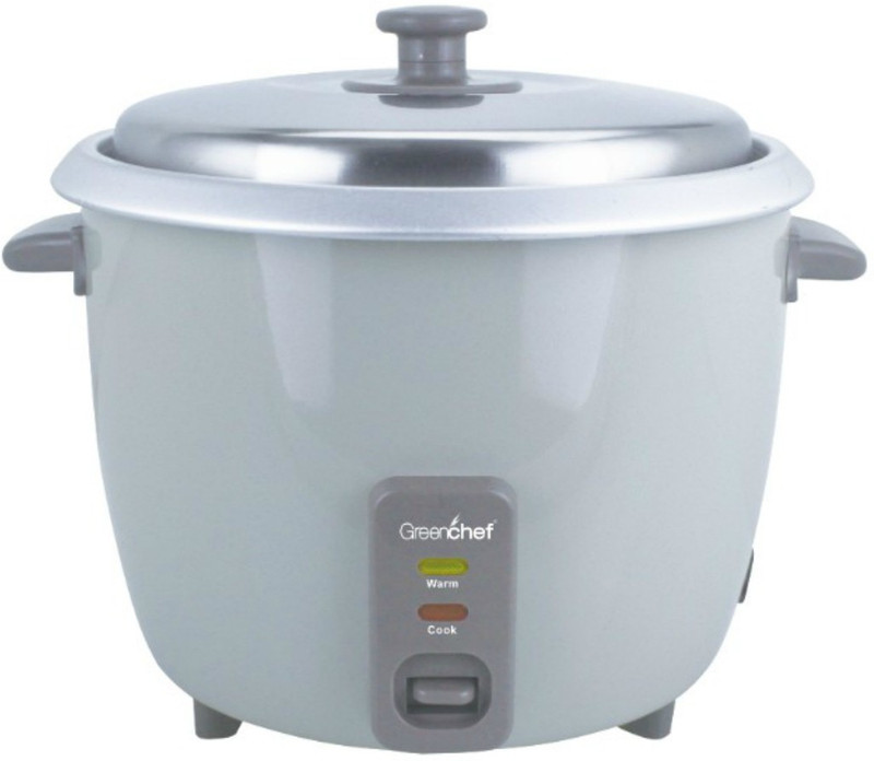 Greenchef RC18CW Electric Rice Cooker with Steaming Feature(1.8 L, White)