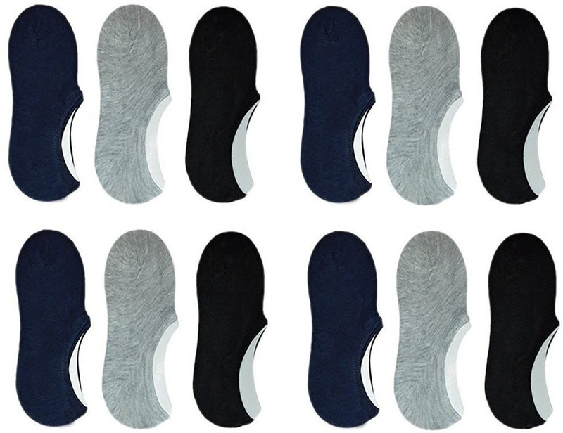 just brand Men & Women Solid Peds/Footie/No-Show(Pack of 12)