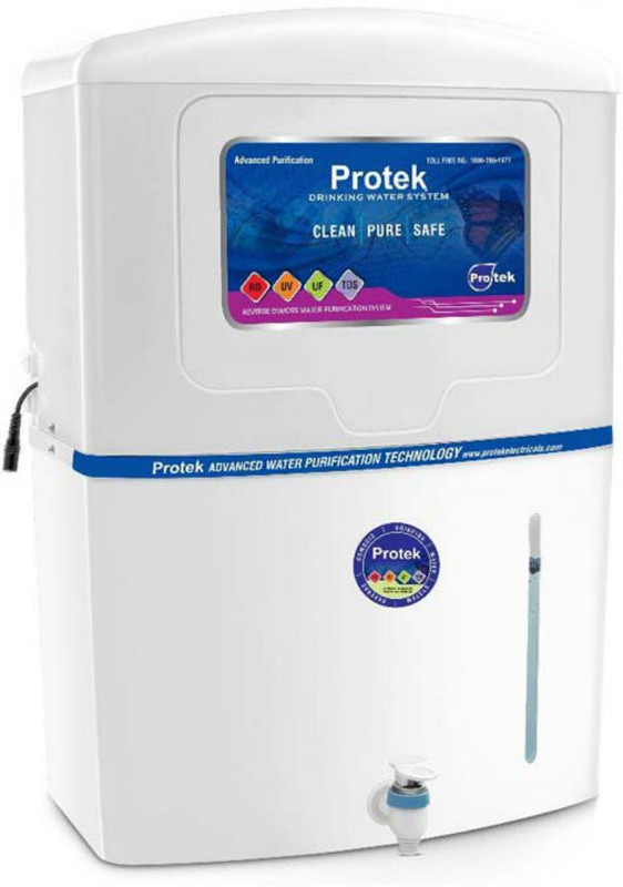Protek Advanced 12 L RO + UV + UF Water Purifier(White)