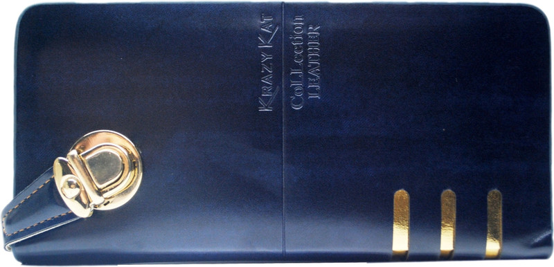 Netboys Women Blue Artificial Leather Wallet(4 Card Slots)