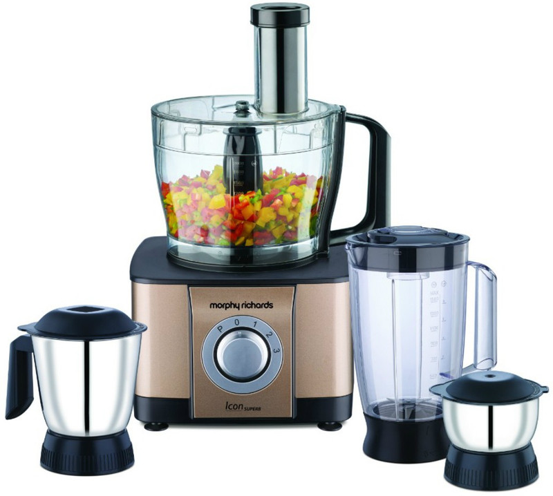 Morphy Richards Icon Superb 1000 W Food Processor(Glazing Copper)