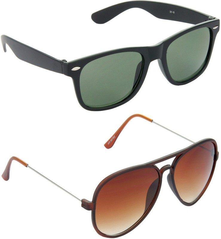 Redleaf Wayfarer, Aviator Sunglasses(Green) RS.371 (88.00% Off) - Flipkart