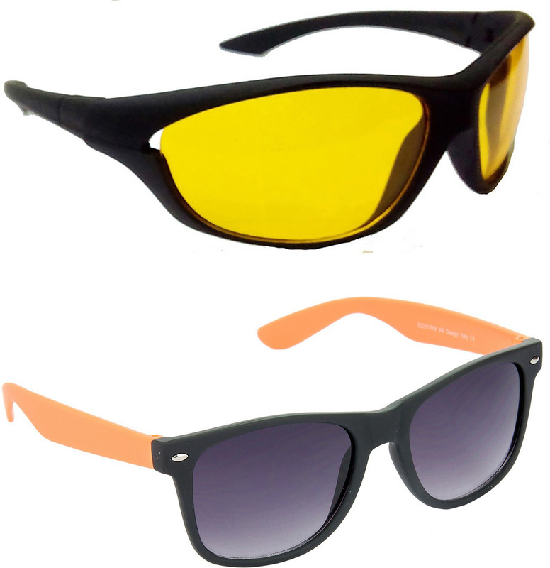 Hrinkar Sports Sunglasses(Yellow)