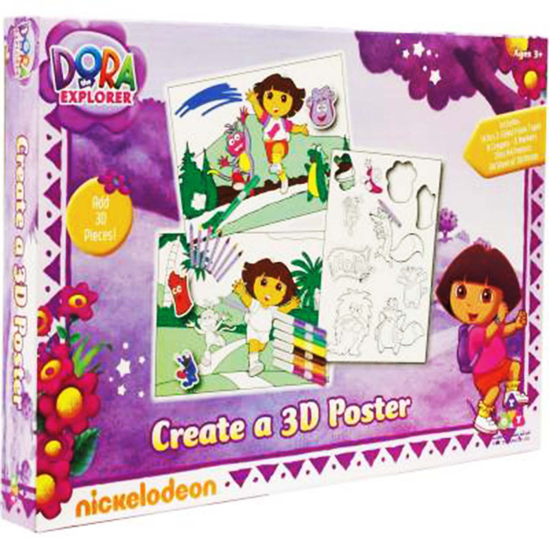 kidoz kingdom CREAT A 3D POSTER DORA