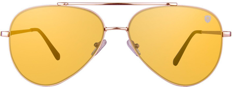 TOM MARTIN Aviator Sunglasses(Golden)