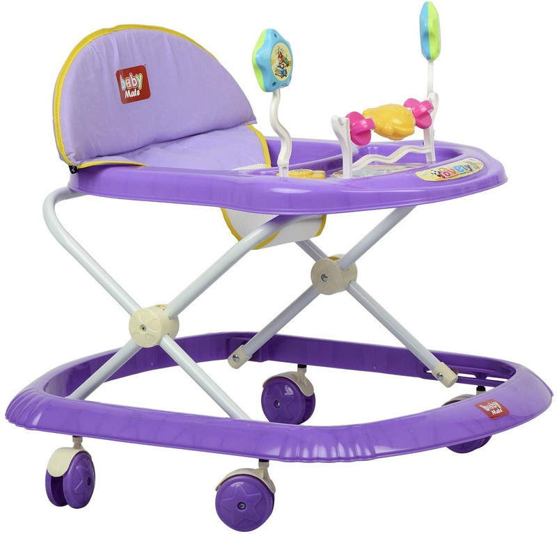 BabyMate Musical Activity Walker With Parent Rod(Purple)