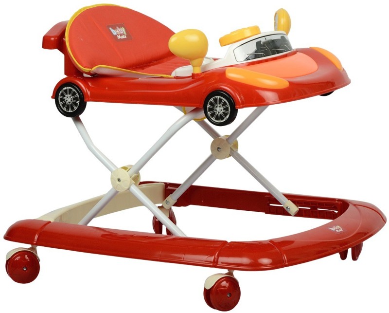 BabyMate Musical Activity Walker With Parent Rod(Orange)