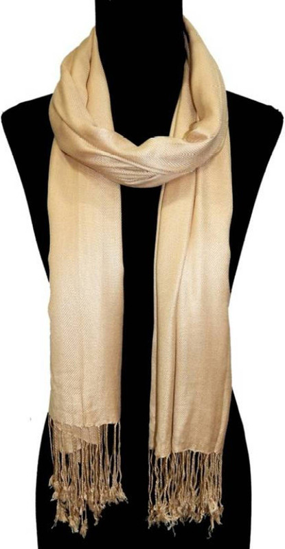 Shopping Store Solid Cotton Blend Men & Women Scarf