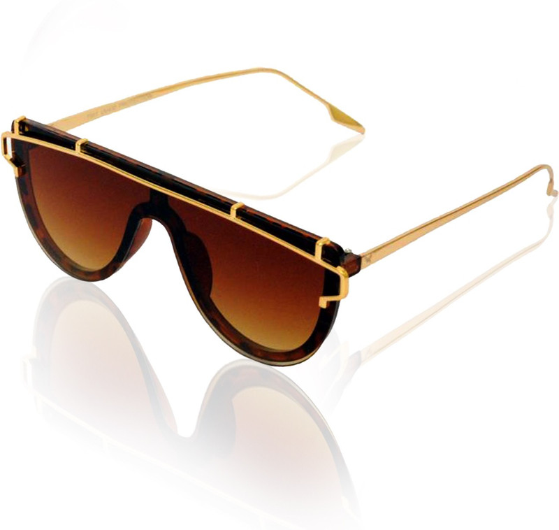 Knotyy Shield Sunglasses(Brown)