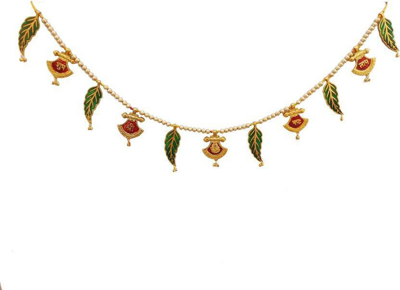 Susajjit Shri Shubh Ganesha Namah Labh Religious Toran Decorative Bandhanwar Metal Door...