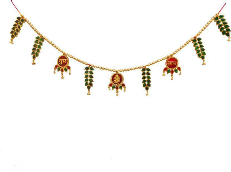 Susajjit Decor Shubh Ganesha Lamp Designer Toran Metal Door Hanging colorful Religious...