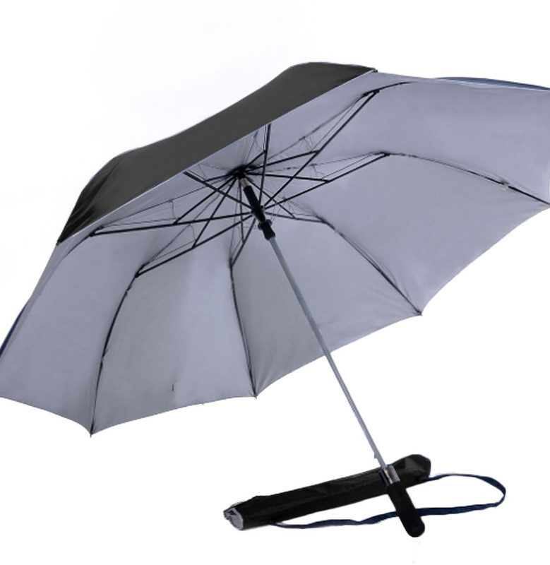 vkt 20" Foldling Auto Open Large 49" Golf Umbrella Umbrella(Black)