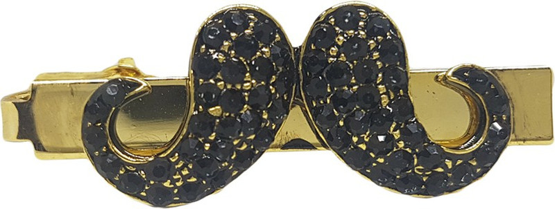 bezel Brass Tie Pin Set(Gold)