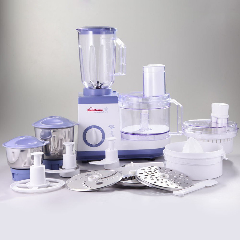 Sunflame SF-FP09 700 W Food Processor(White, Purple) Sunflame SF-FP09 700 W Food Processor(White, Purple)