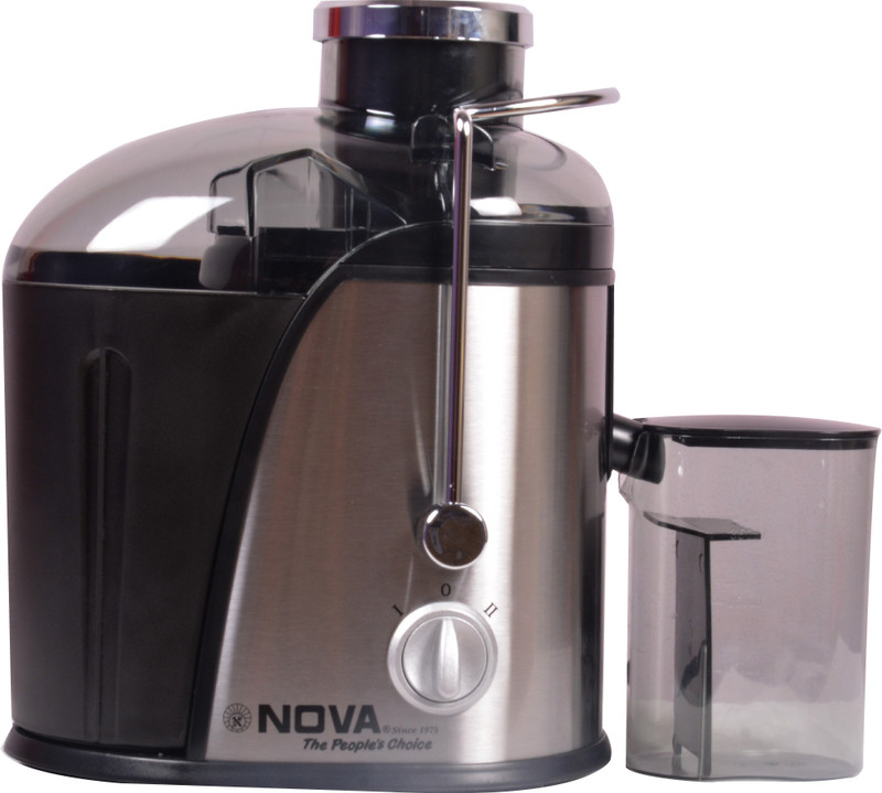 Nova NJE-2503 400 W Juicer(Silver, Black, 1 Jar)