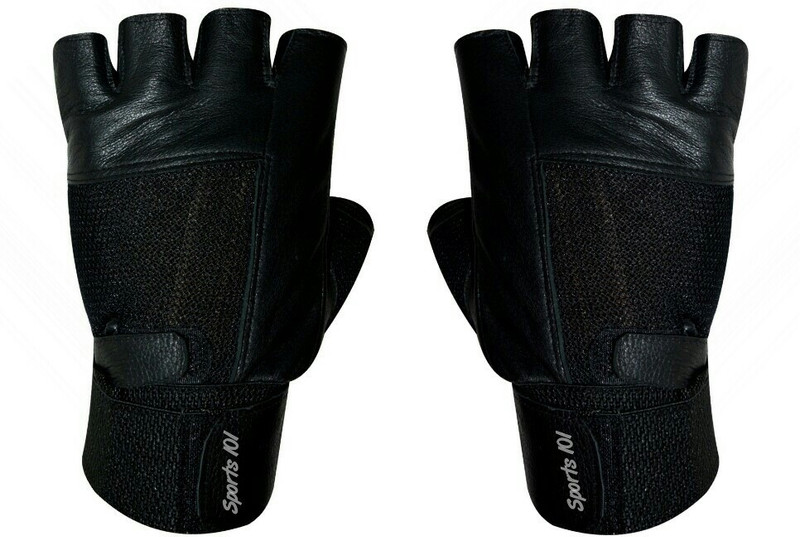 Sports 101 Max Lift X Gym & Fitness Gloves (Free Size, Black)