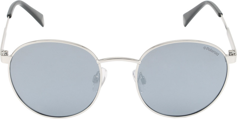Polaroid Round Sunglasses(Silver)
