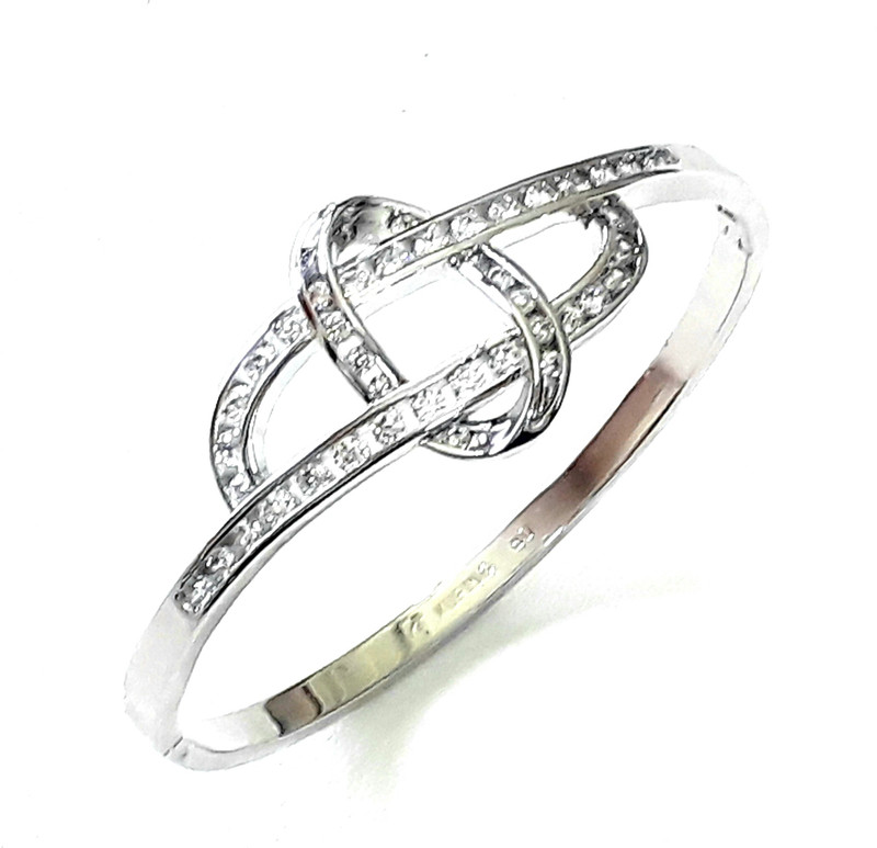 sparkle jewels Copper Cubic Zirconia Gold-plated Bracelet